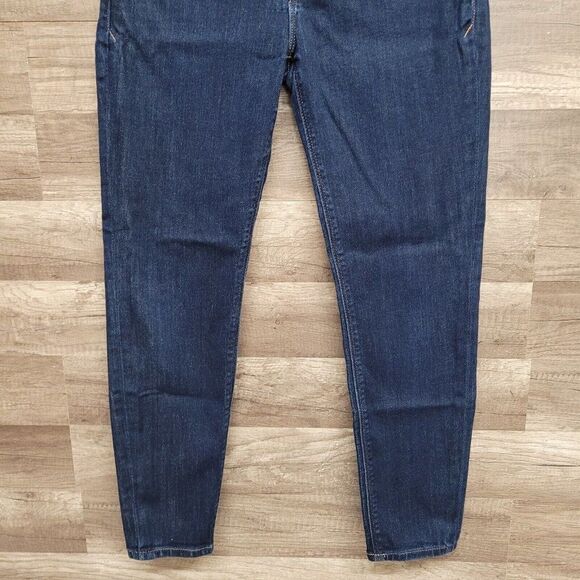 Express Jeans Legging Jegging 2 SHORT Midrise Blue Dark Wash Skinny Womens 2 - Picture 6 of 12